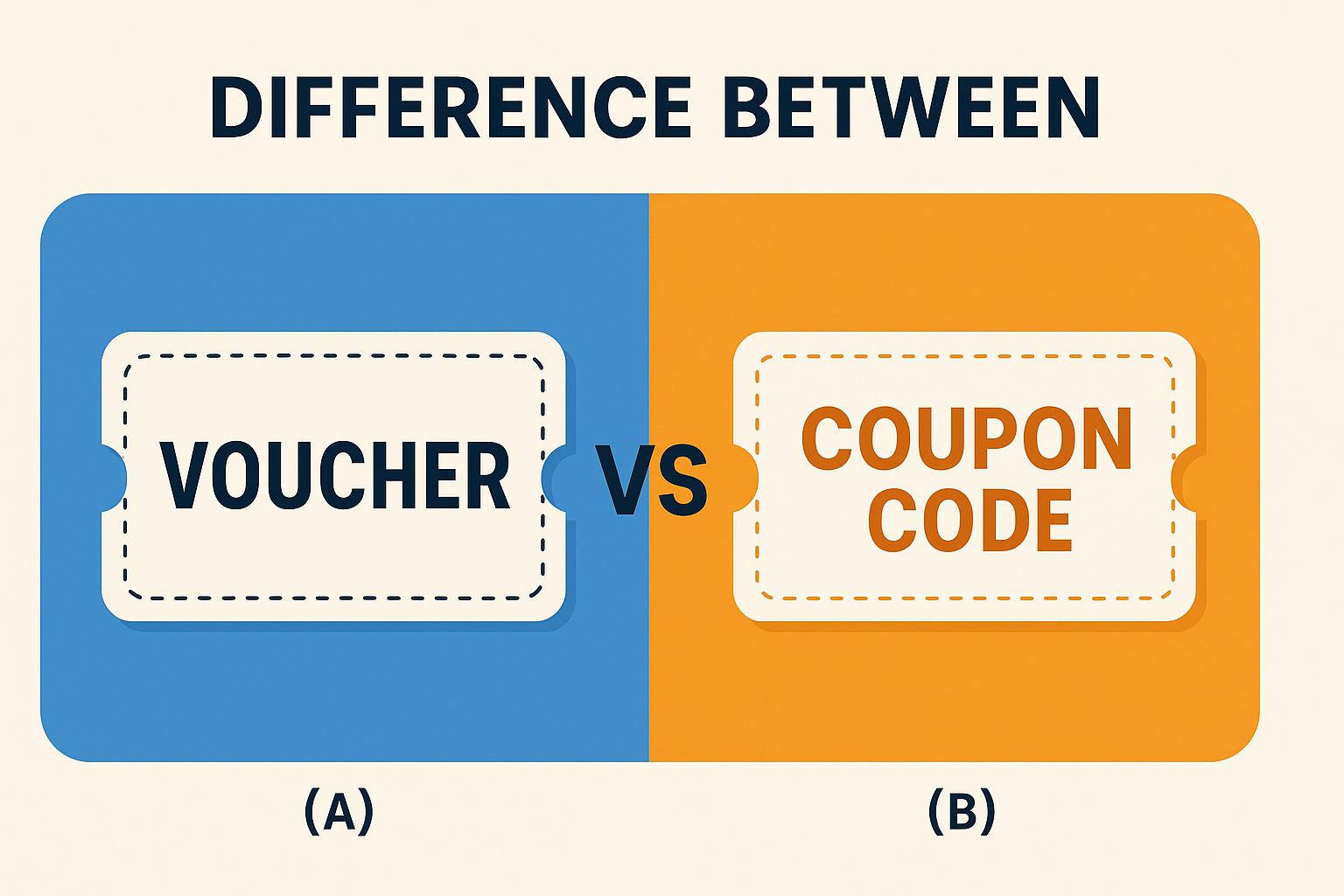 difference between voucher and coupon code